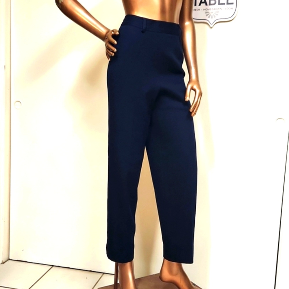 Lauren Navy Wool Winter Dress Slacks Size 8